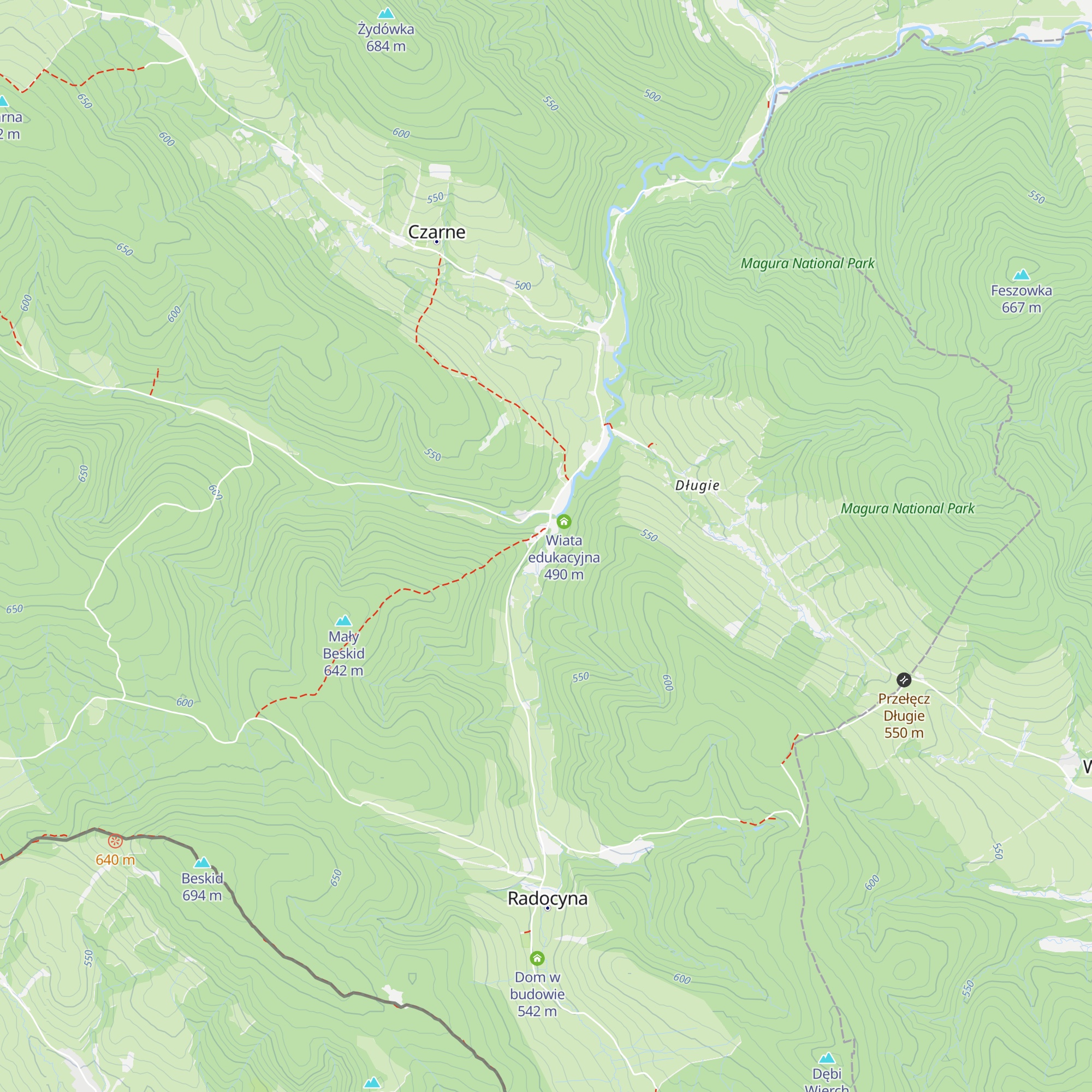 Chatka Bazy Namiotowej w Radocynie map