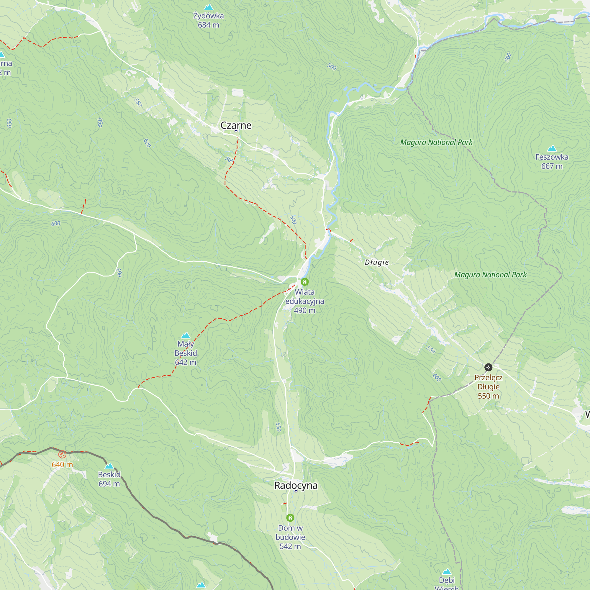 Chatka Bazy Namiotowej w Radocynie map