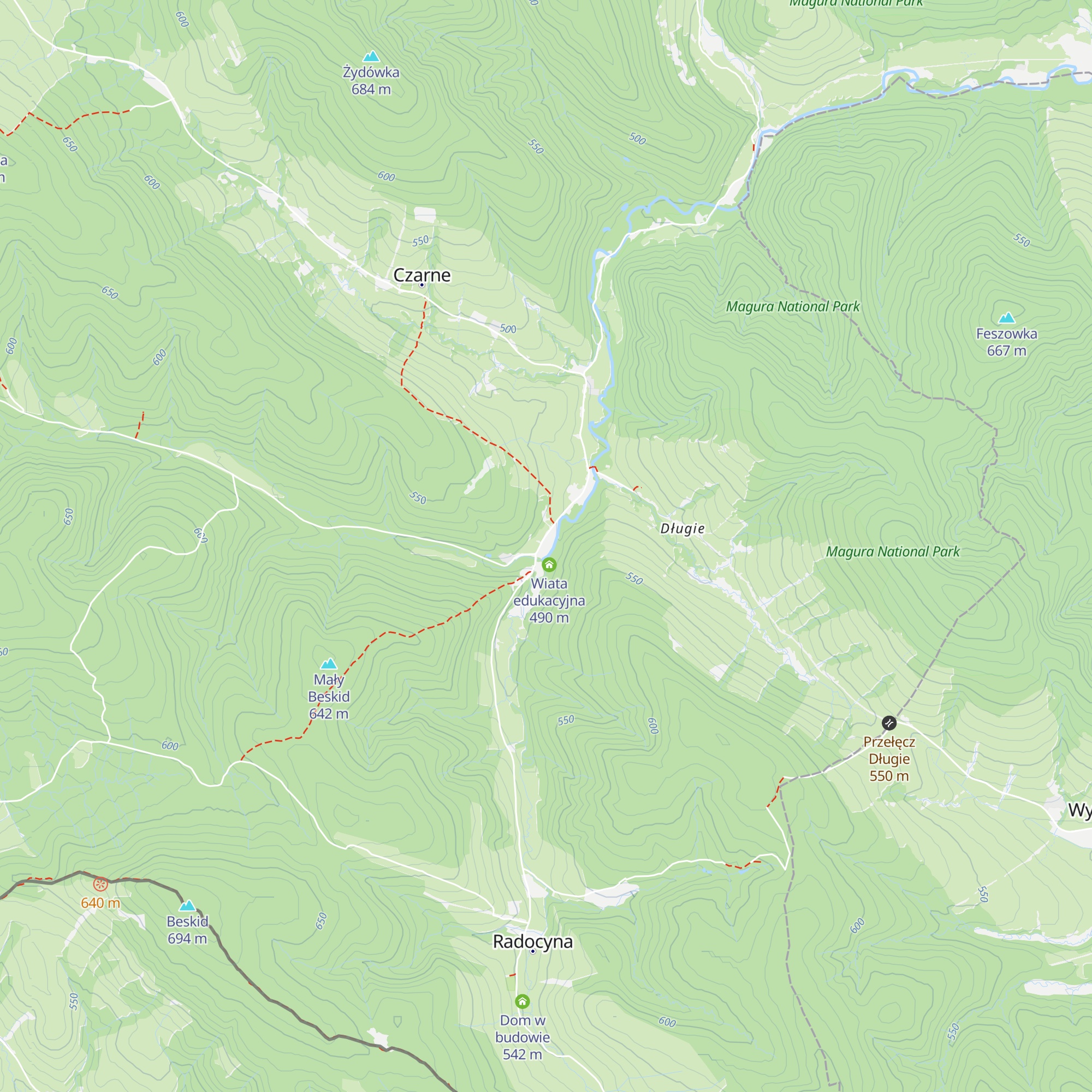 Ośrodek Szkoleniowo Wypoczynkowy "Radocyna" map