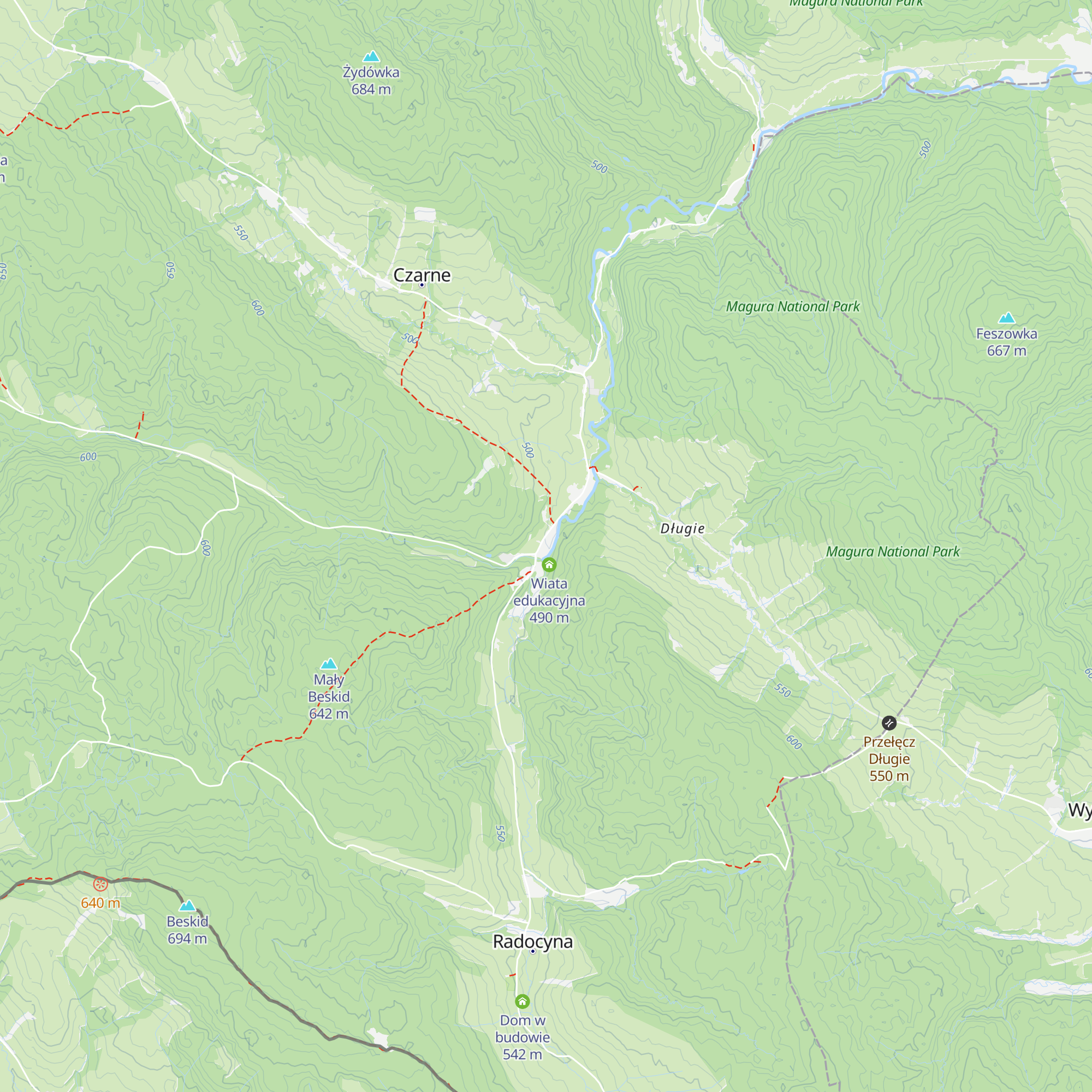 Ośrodek Szkoleniowo Wypoczynkowy "Radocyna" map