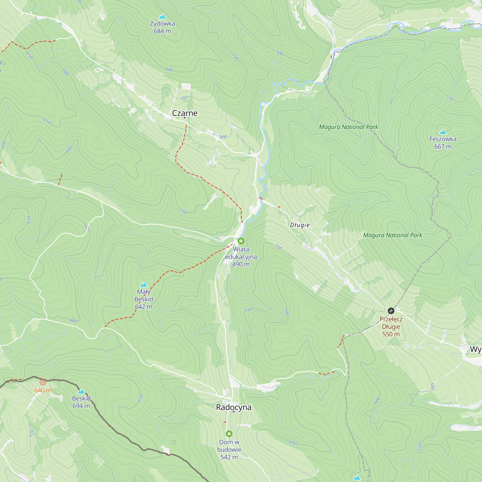 Wiata edukacyjna map