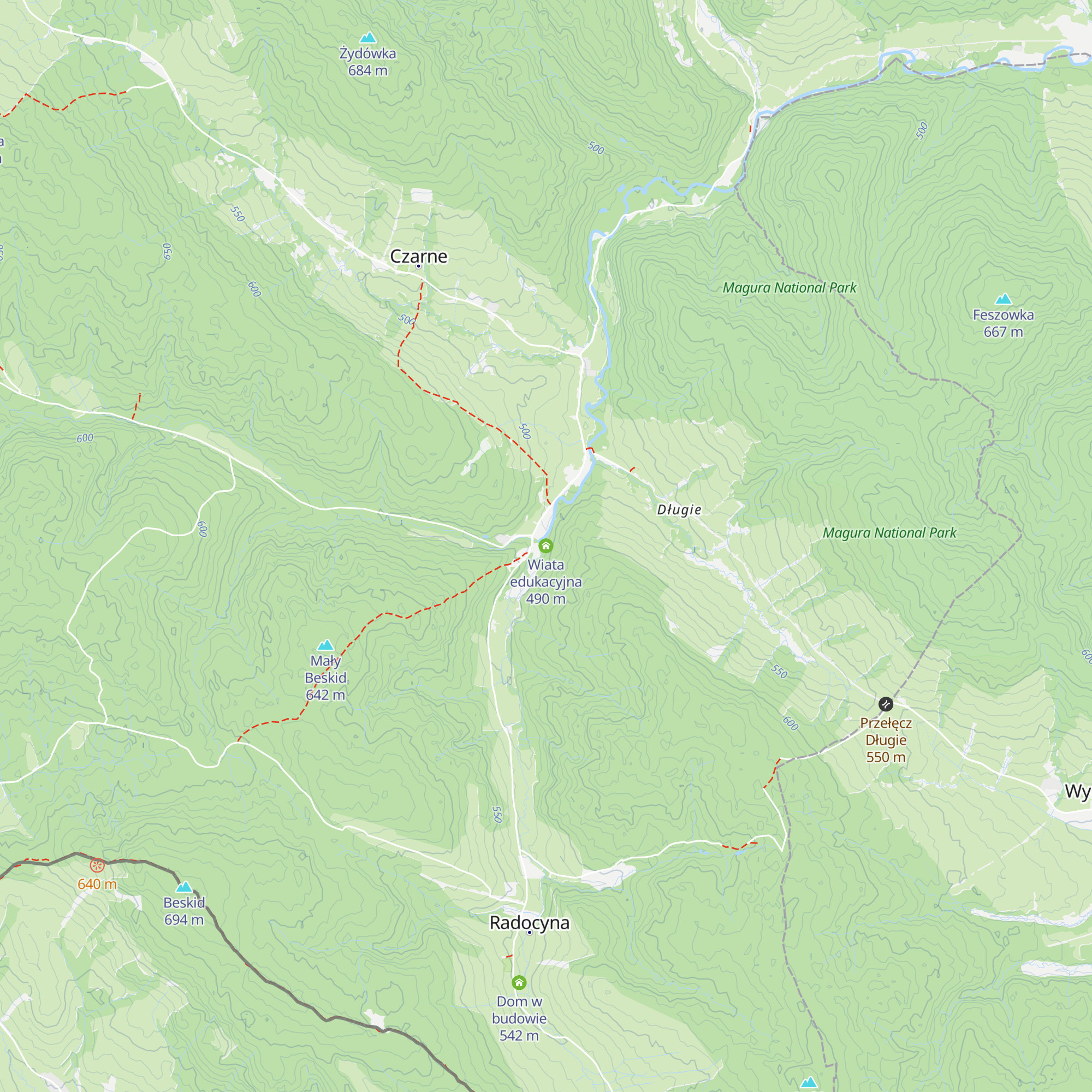 Wiata edukacyjna map