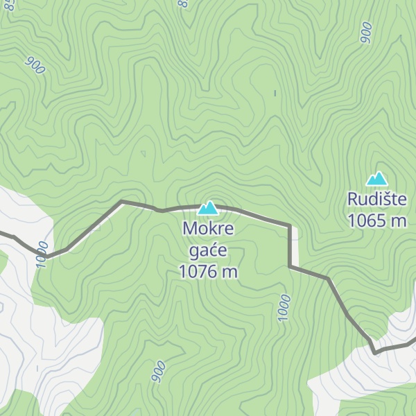 Map of Mokre gaće