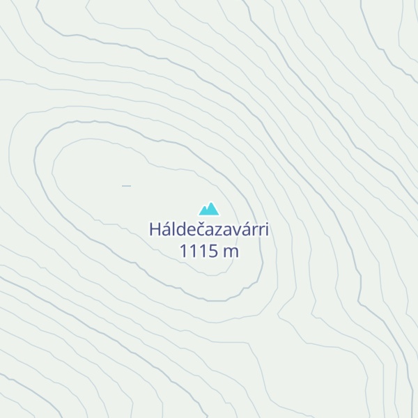 Map of Háldečazavárri
