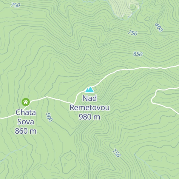 Map of Nad Remetovou