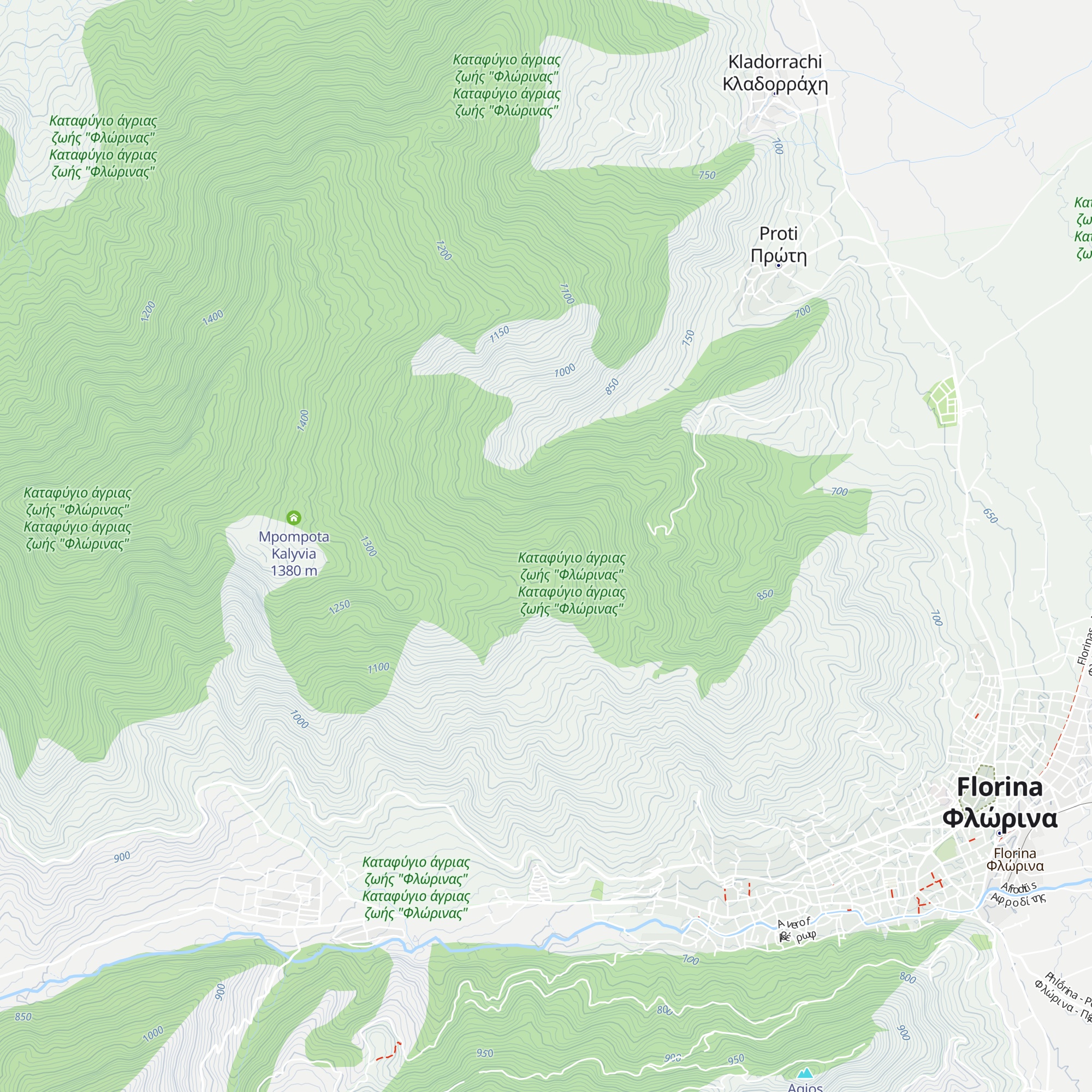 Oropedio map