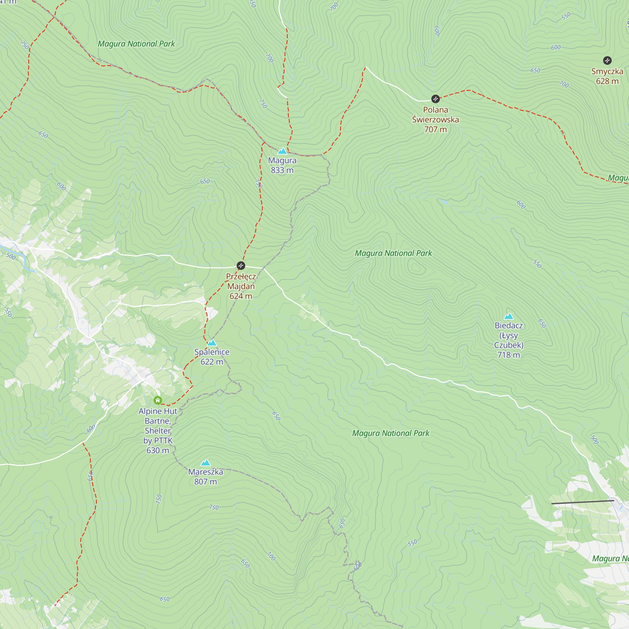 Schron Majdan map