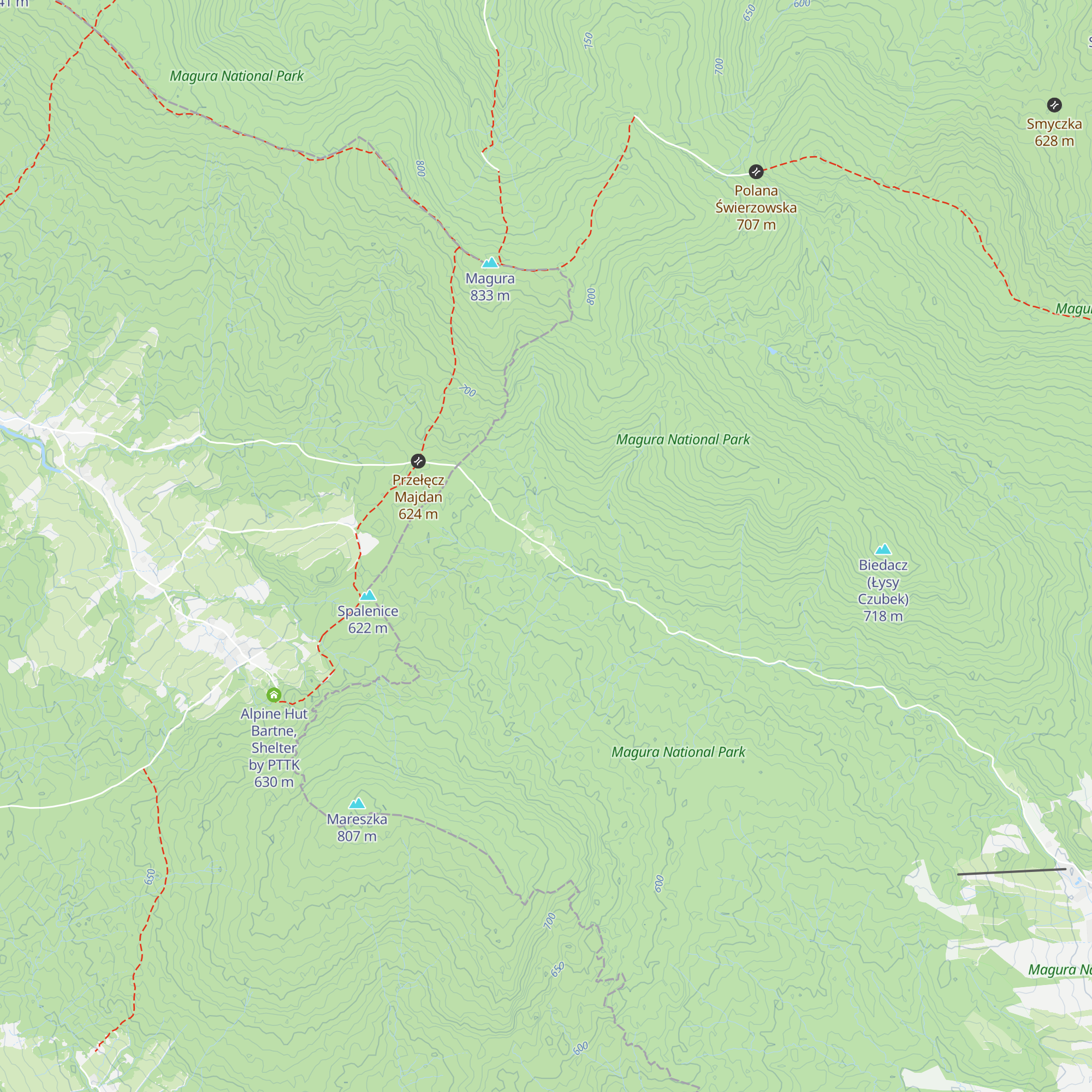 Schron Majdan map