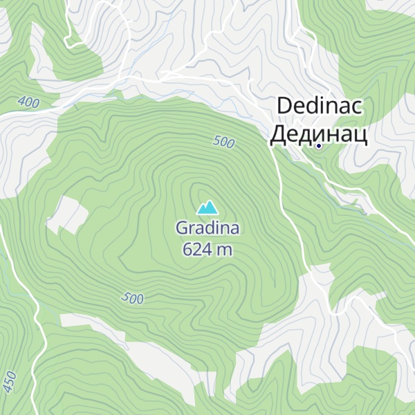 Map of Gradina