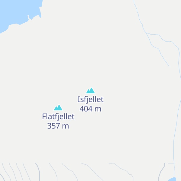 Map of Isfjellet