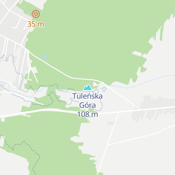 Map of Tuleńska Góra