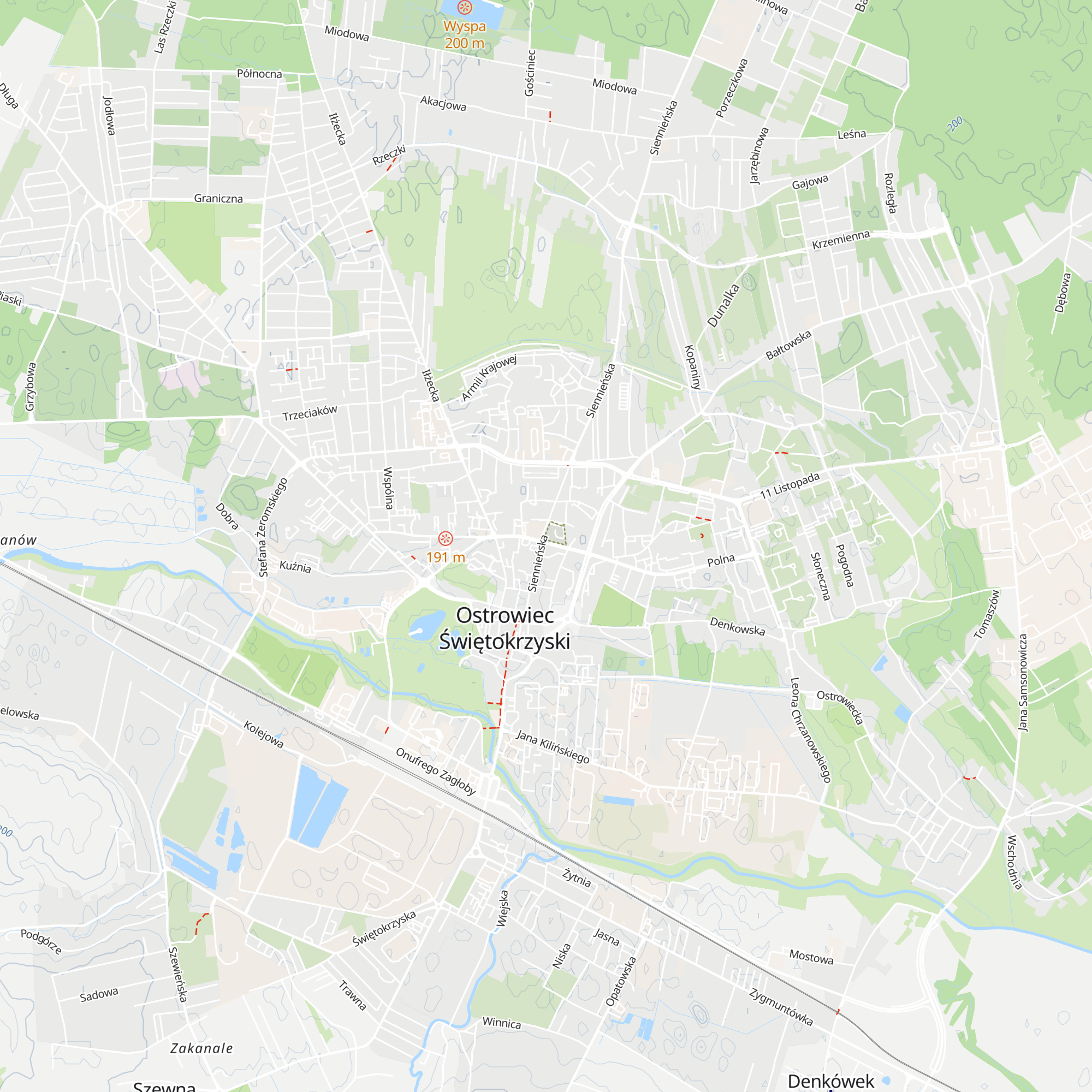 Punkt Informacji Turystycznej w Ostrowcu Świętokrzyskim map