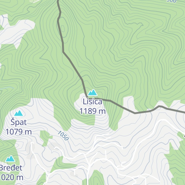 Map of Lisica