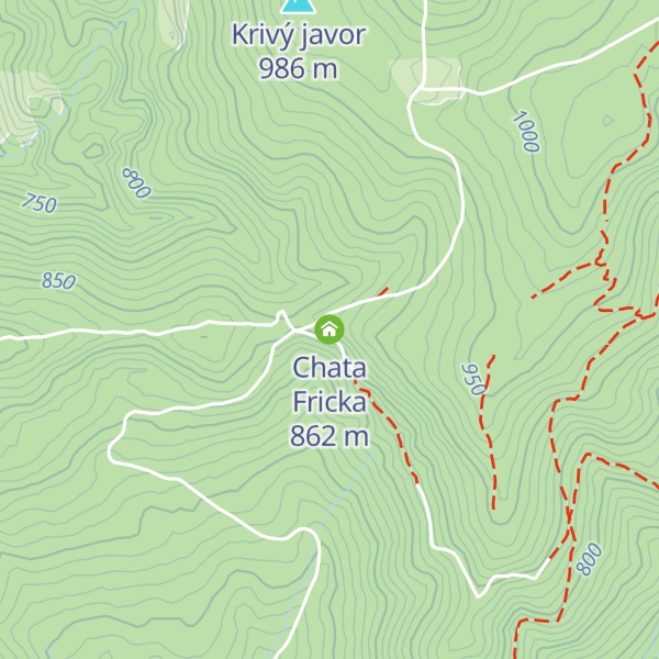 Map of Chata Fricka