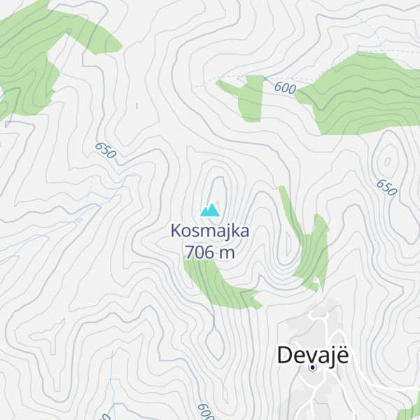 Map of Kosmajka