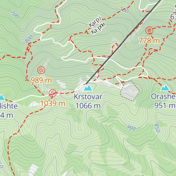 Map of Krstovar