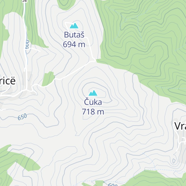 Map of Čuka