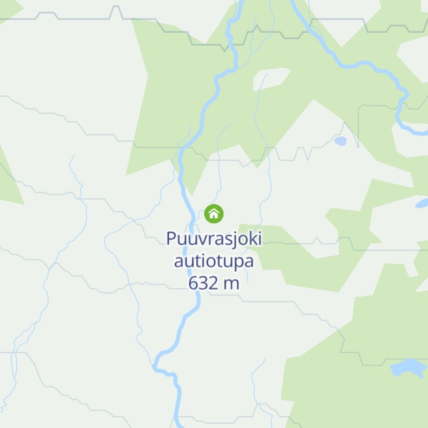 Map of Puuvrasjoki autiotupa