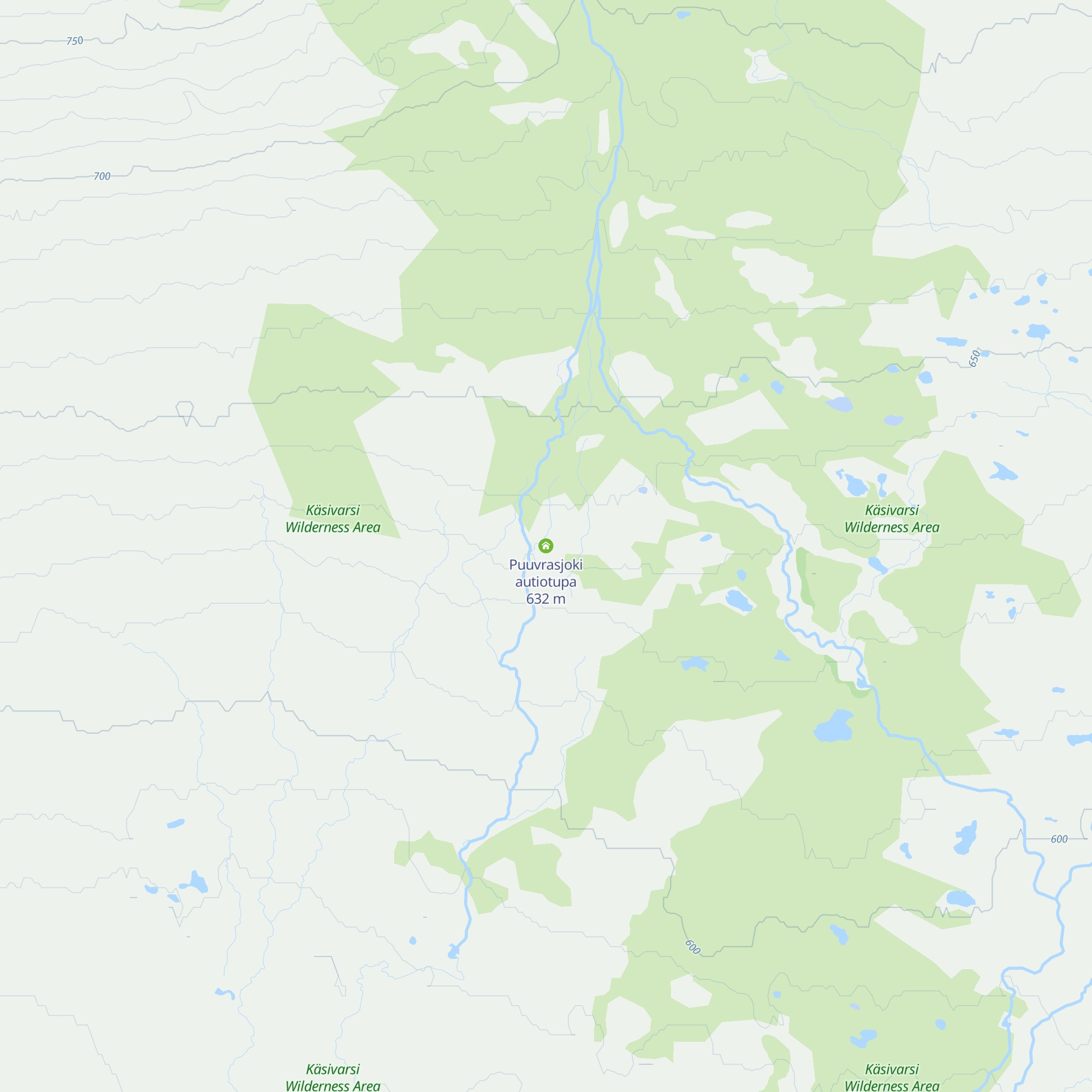 Puuvrasjoki autiotupa map