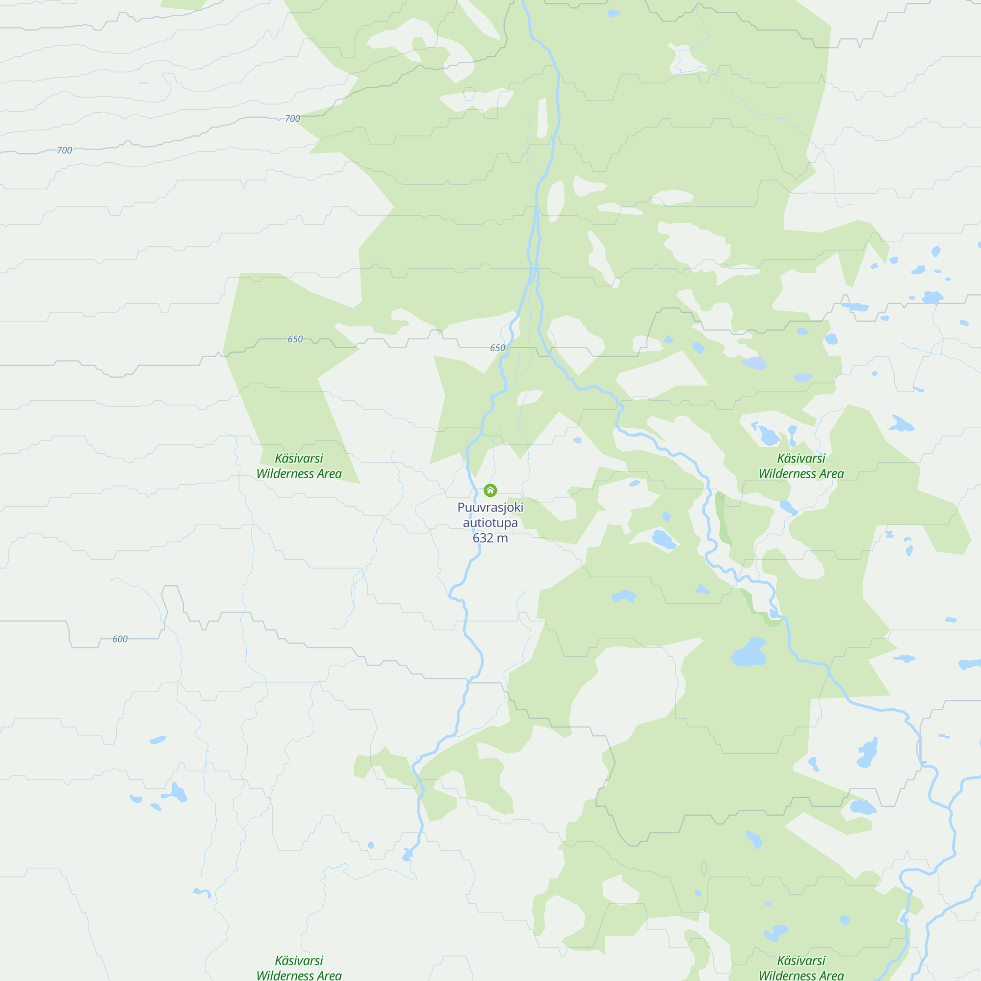 Puuvrasjoki autiotupa map
