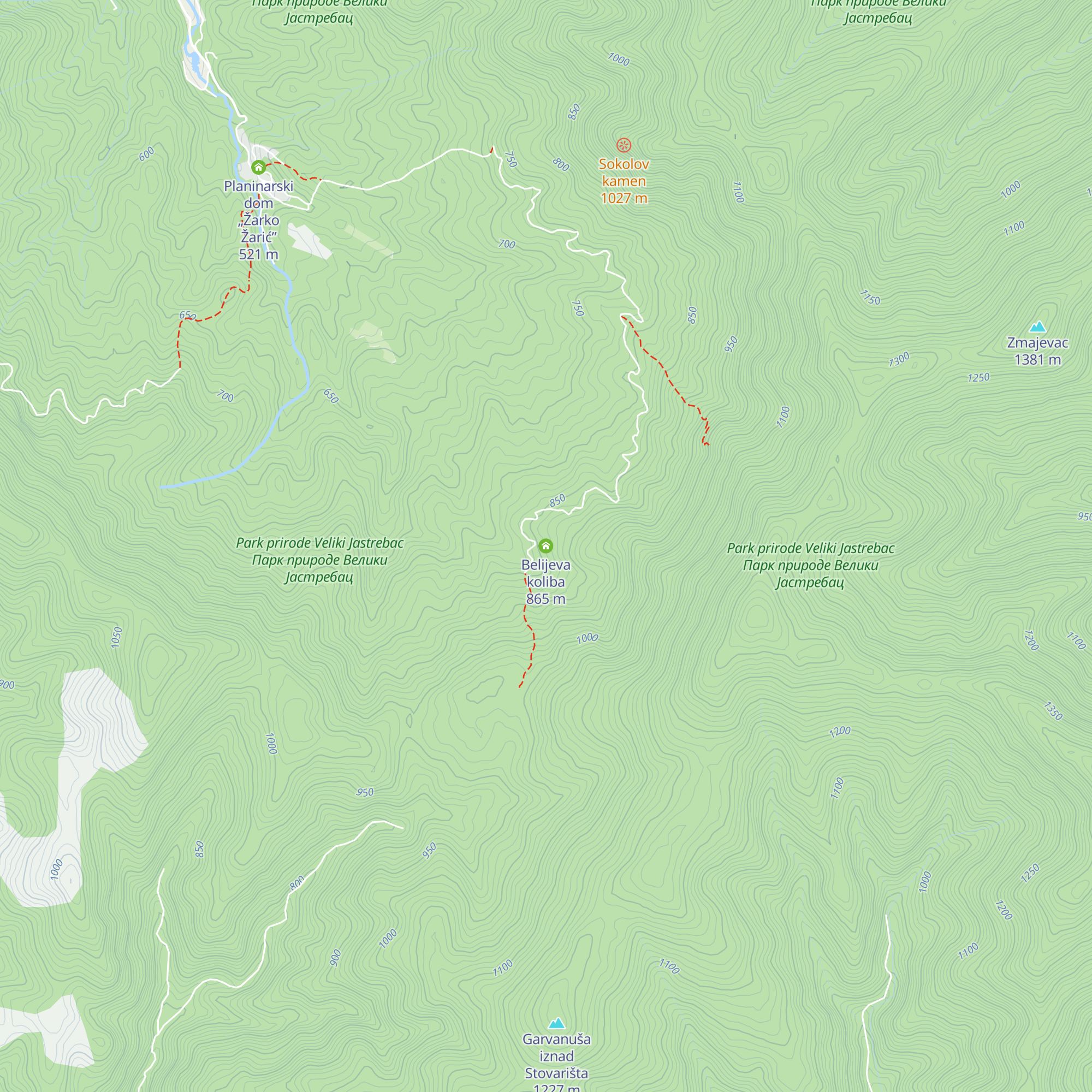 Belijeva koliba map