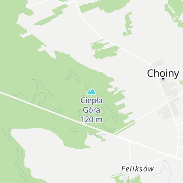 Map of Ciepła Góra