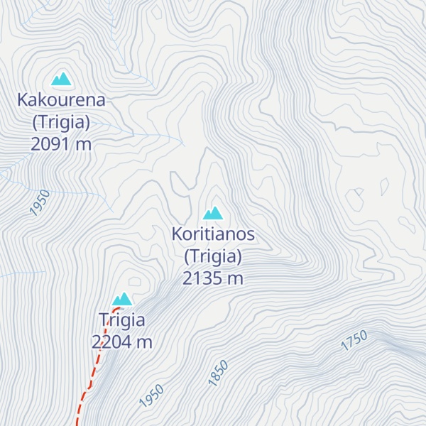 Map of Koritianos (Trigia)