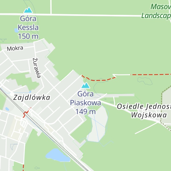 Map of Góra Piaskowa