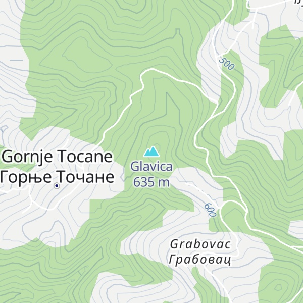 Map of Glavica