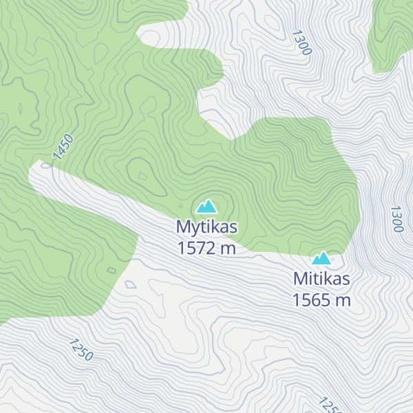 Map of Mytikas