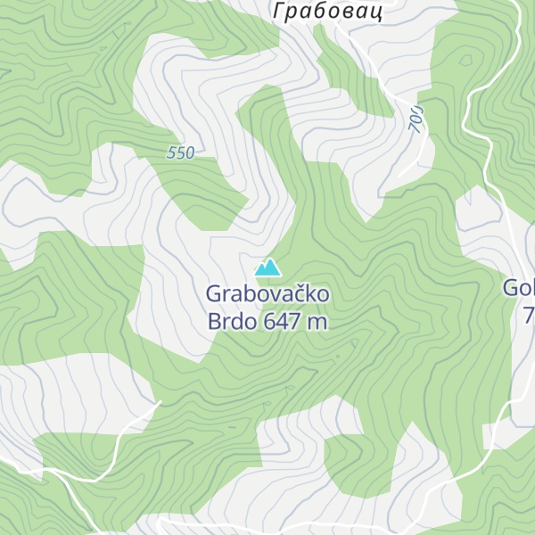 Map of Grabovačko Brdo