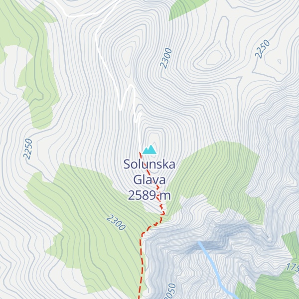 Map of Solunska Glava