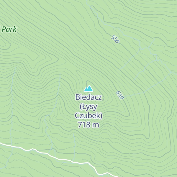 Map of Biedacz (Łysy Czubek)