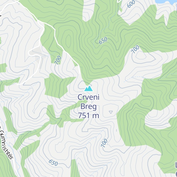 Map of Crveni Breg