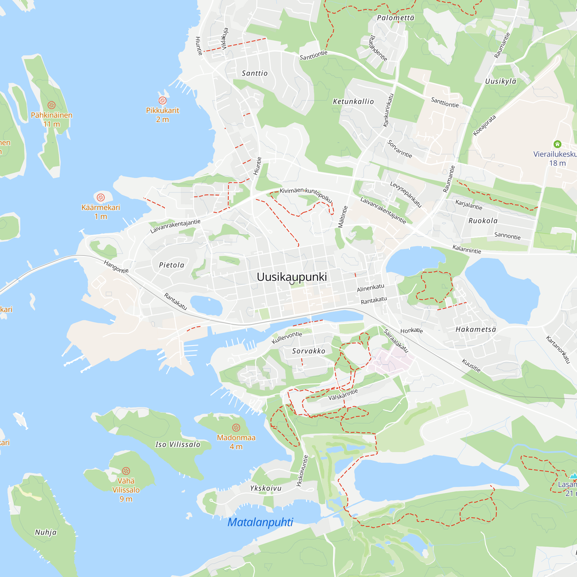 Visit Uusikaupunki map