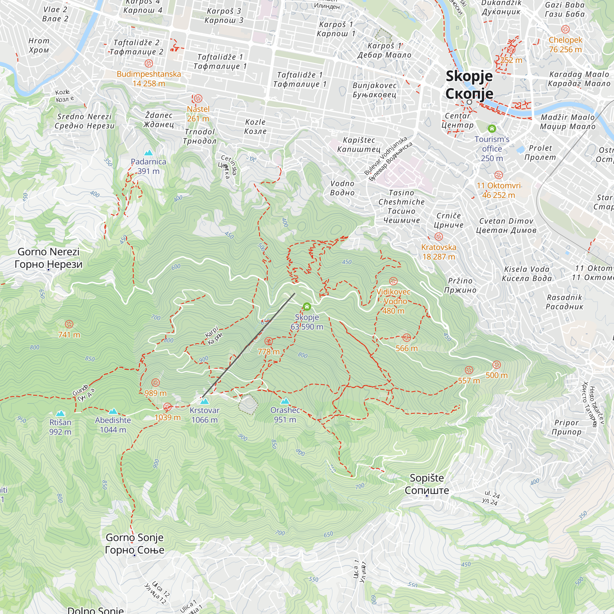 Skopјe 63 map