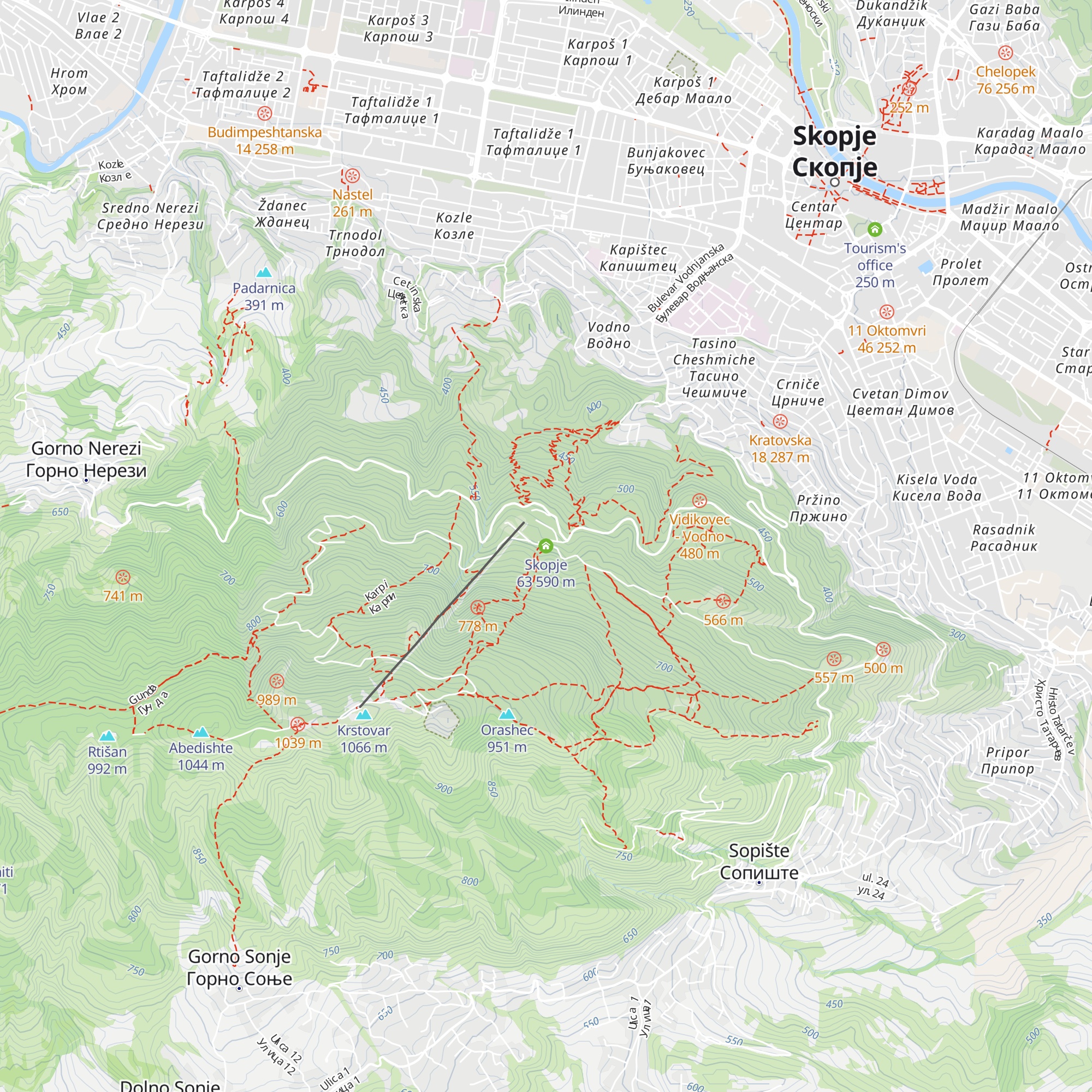 Skopјe 63 map