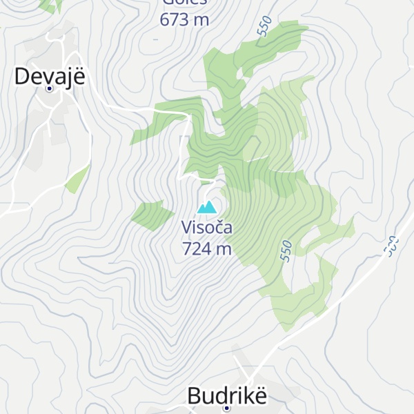 Map of Visoča