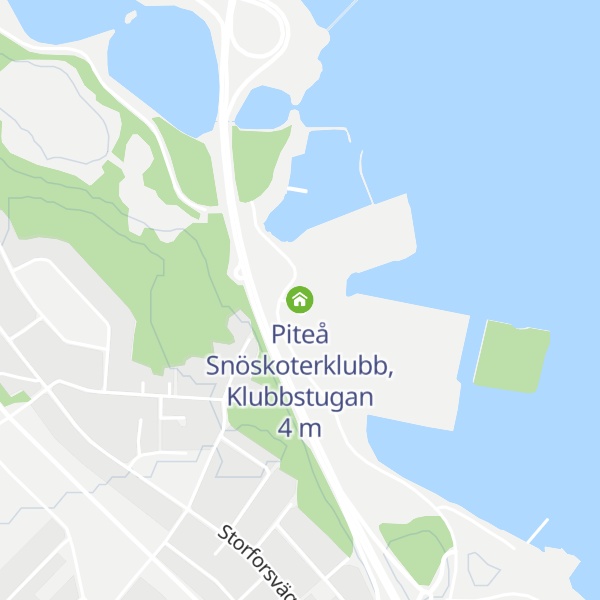 Map of Piteå Snöskoterklubb, Klubbstugan