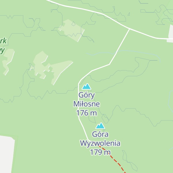 Map of Góry Miłosne