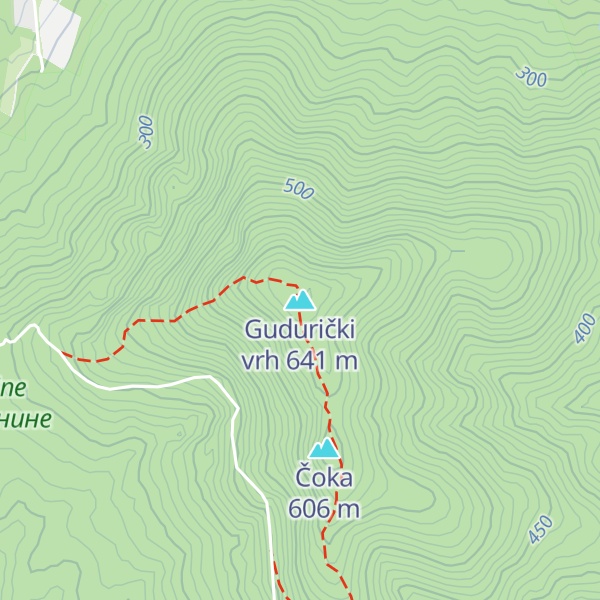 Map of Gudurički vrh