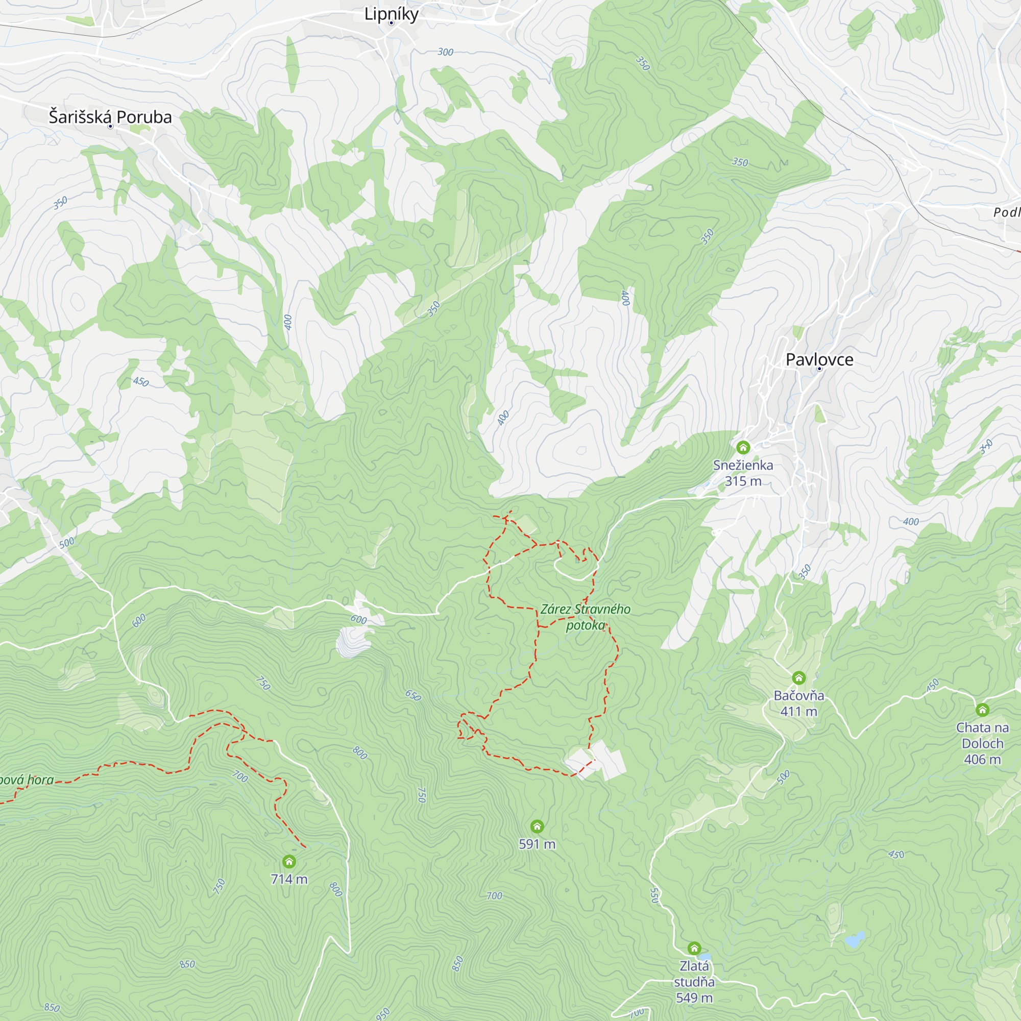Snežná jama map