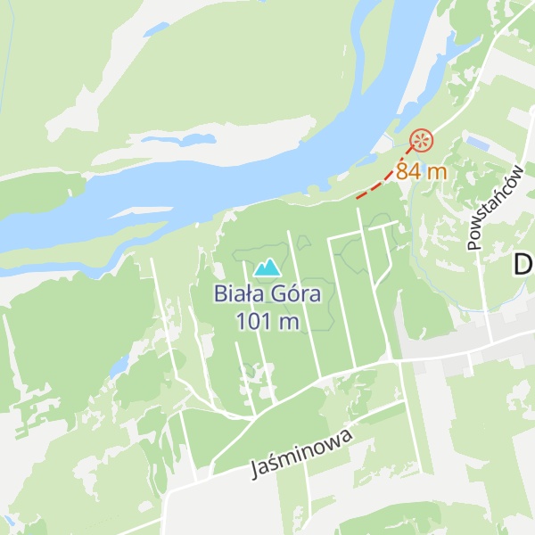 Map of Biała Góra