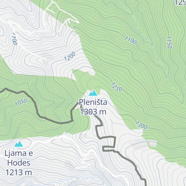Map of Pleništa