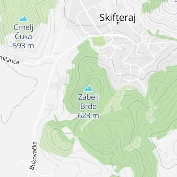 Map of Zabelj Brdo