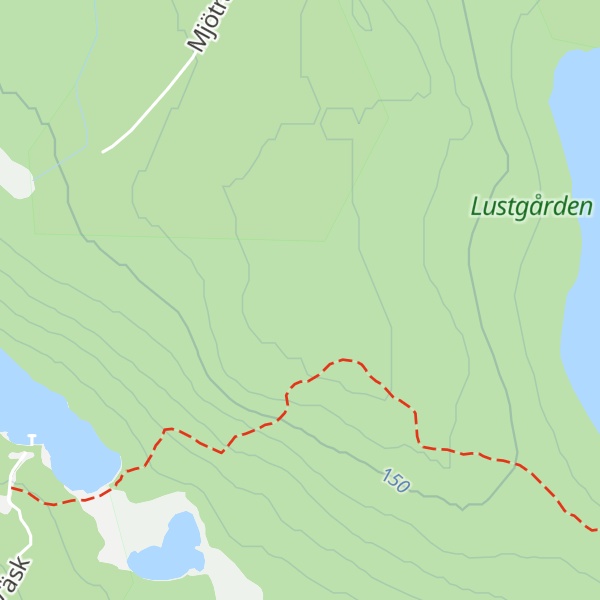 Map of Södra Abborrtjärnberget