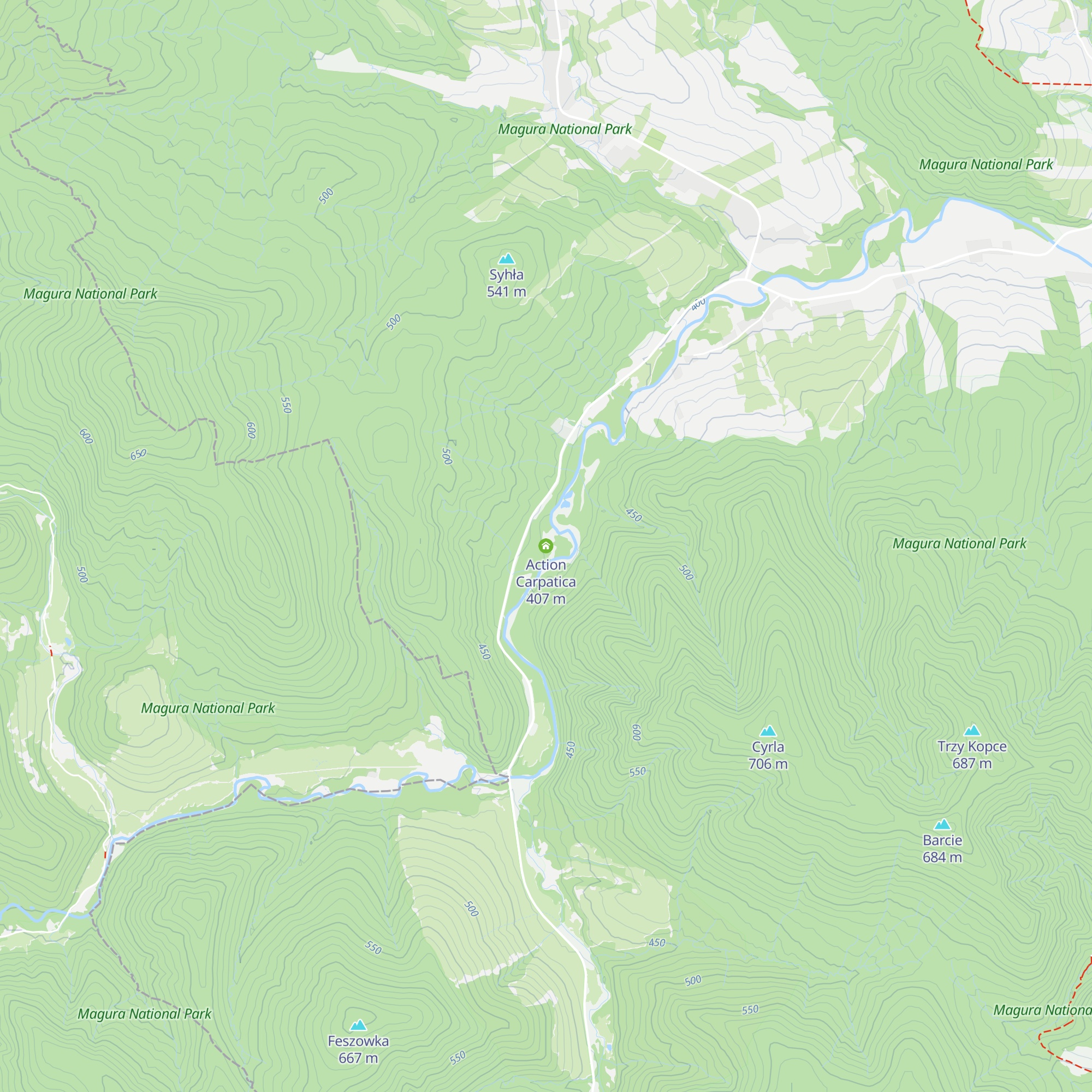 Action Carpatica map