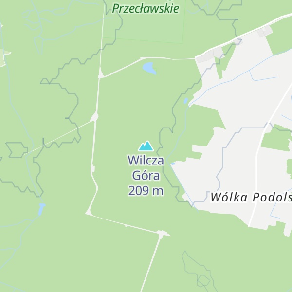 Map of Wilcza Góra