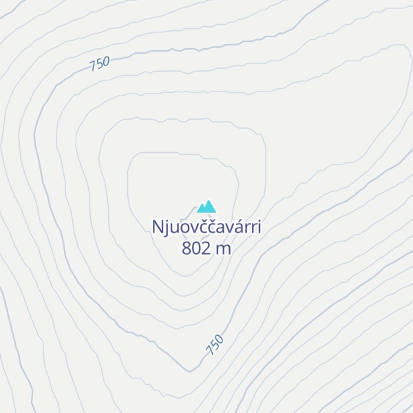 Map of Njuovččavárri