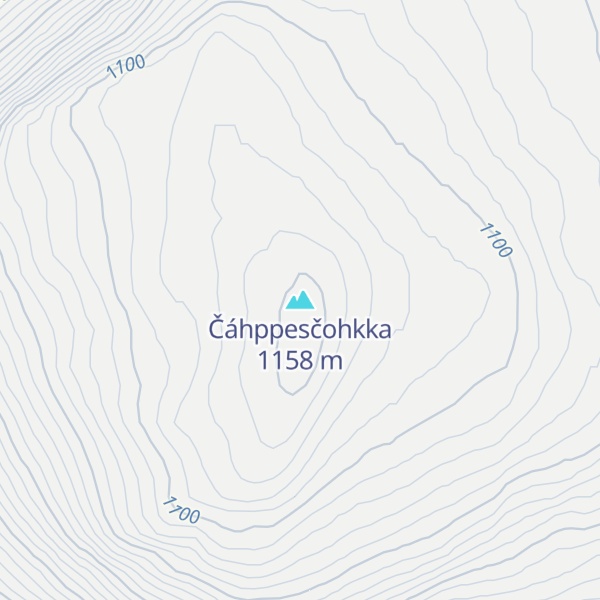 Map of Čáhppesčohkka